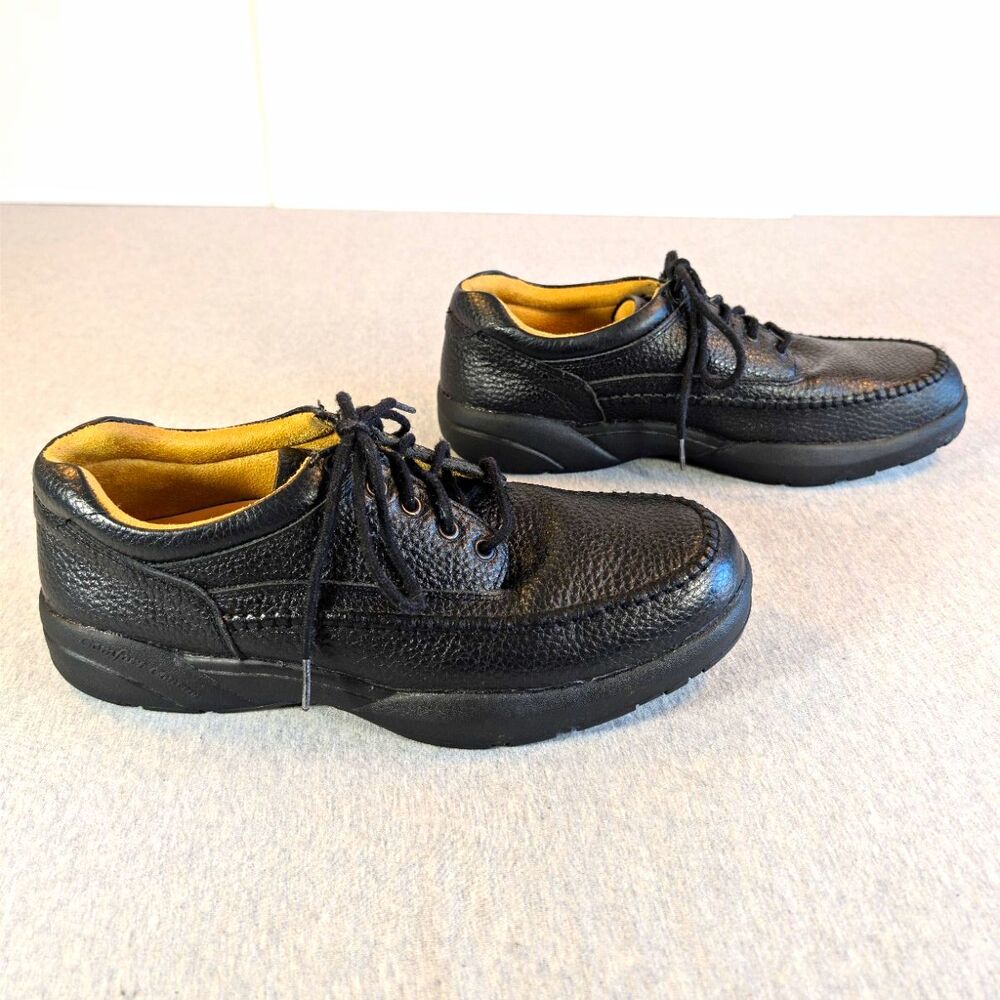 Dr. Comfort Stallion 8710 Men's Black Leather Lace-Up Oxford Shoes US 10M